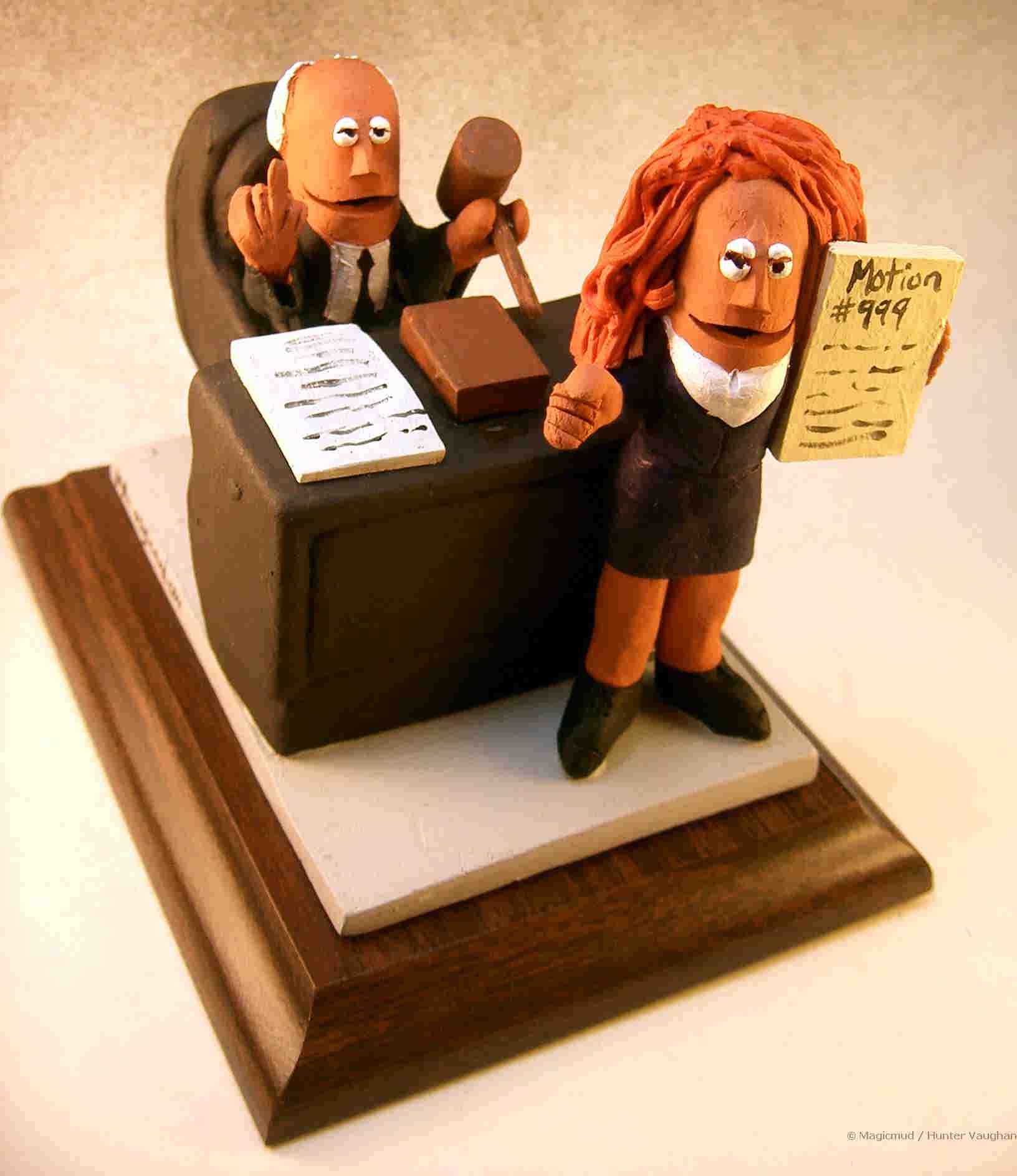 Lawyer Figurines, Attorney Statues, Legal Caricatures custom made are